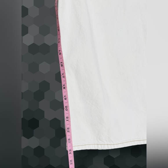 Frame Denim Le Italien White Wide Crop Pants - Picture 5 of 8